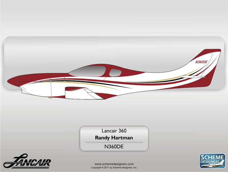 Lancair 360 N360DE by Scheme Designers