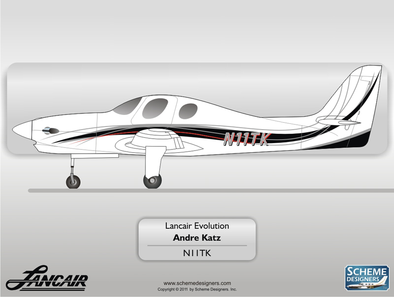 Lancair Evolution N11TK by Scheme Designers