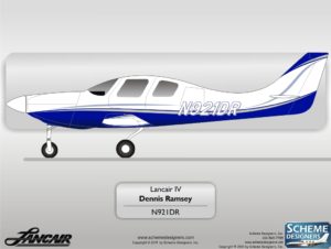 Lancair IV N921DR by Scheme Designers