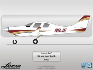 Lancair IV P-N9JE by Scheme Designers