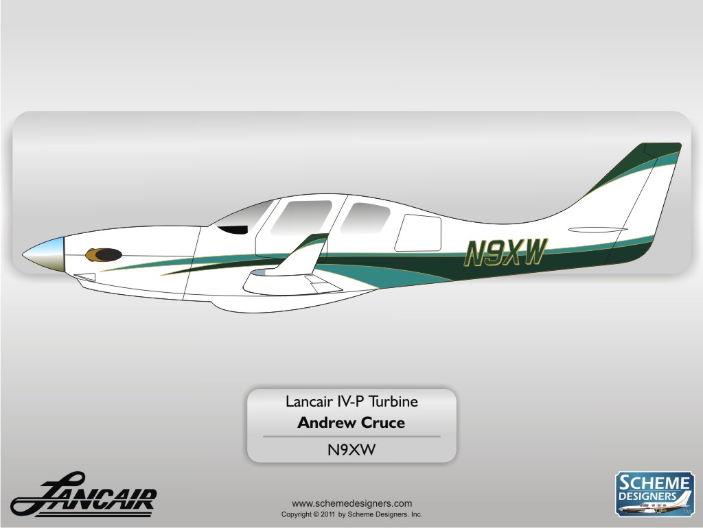 Lancair IV-P Turbine N9XW by Scheme Designers