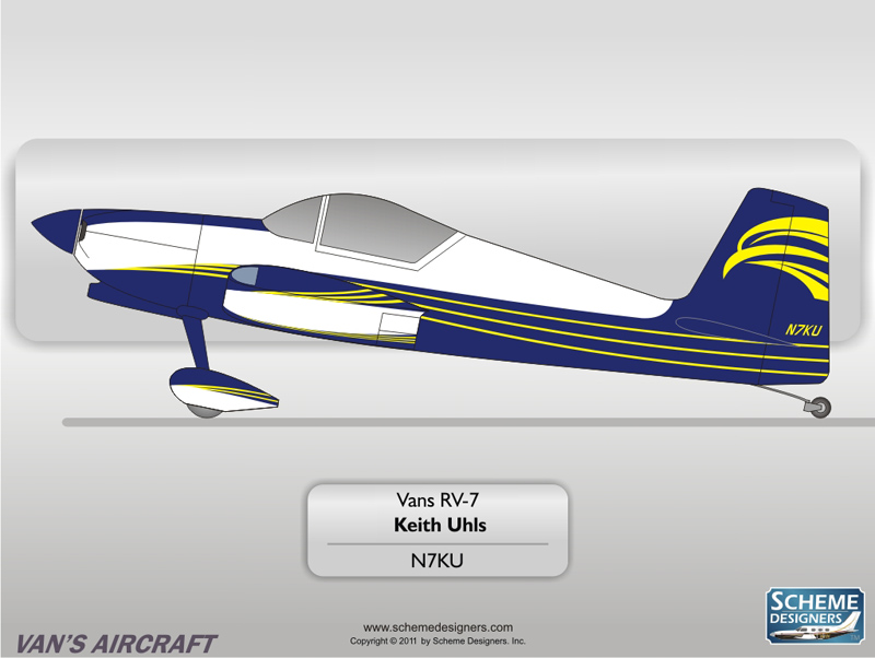 Vans Aircraft RV-7 N7KU by Scheme Designers