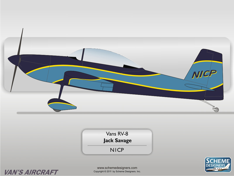 Vans Aircraft RV-8 N1CP by Scheme Designers