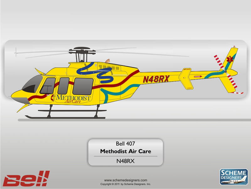 Bell 407 N48RX by Scheme Designers