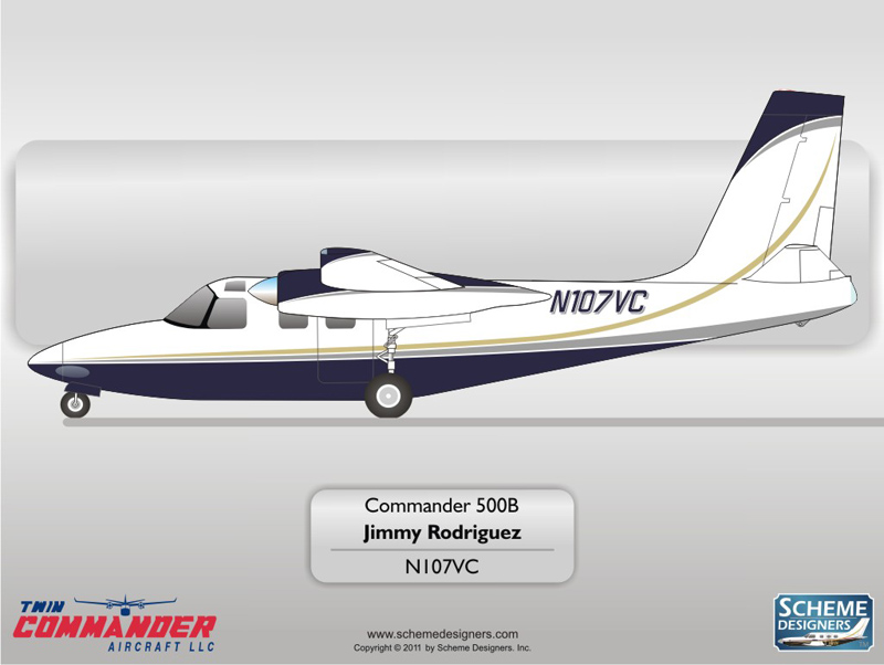 Twin Commander 500B N107VC by Scheme Designers