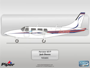 Piper Aerostar 601P N526SC by Scheme Designers