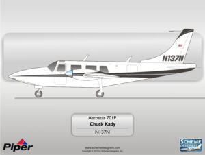 Piper Aerostar 701P N137N by Scheme Designers