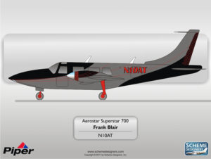 Piper Aerostar Superstar 700 N10AT by Scheme Designers