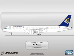 Air Astana B757-200