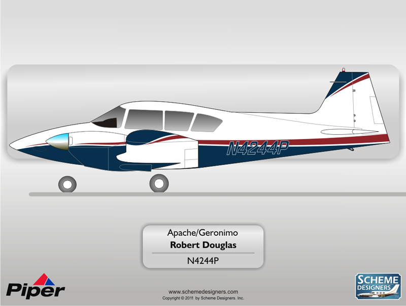 Piper Apache Geronimo N4244P by Scheme Designers