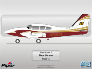 Piper Aztec E N250TA by Scheme Designers