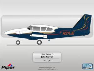 Piper Aztec F N311JE by Scheme Designers