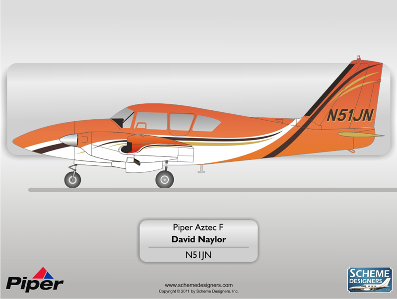Piper Aztec F N51JN by Scheme Designers