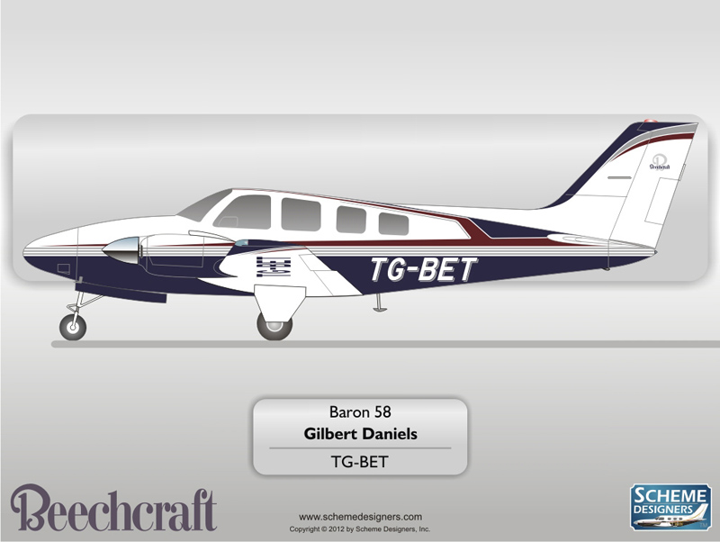 Beechcraft Baron 58 TG-BET by Scheme Designers