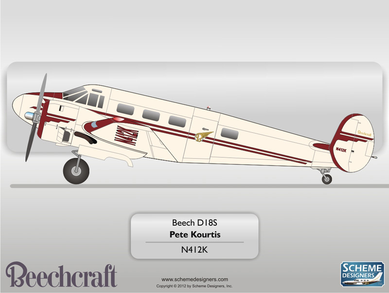 Beechcraft Beech D18S N412K