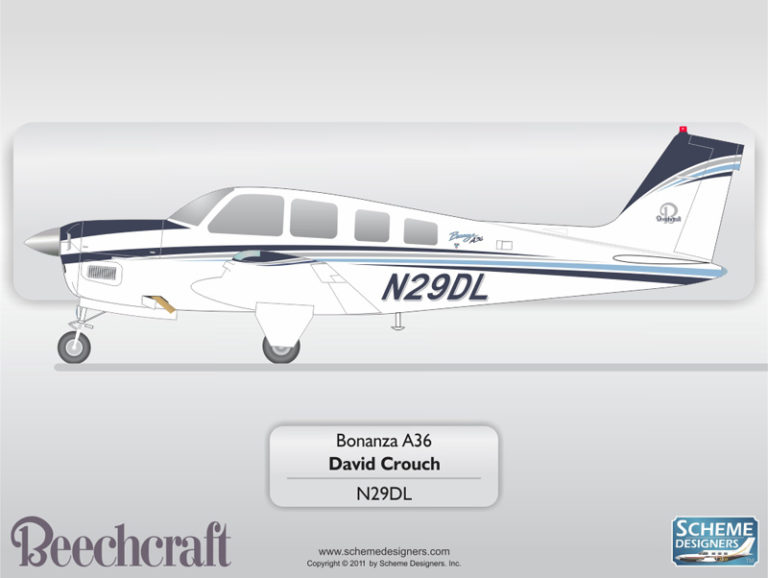 Beechcraft Bonanza A36 N29DL - Scheme Designers