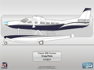 Cessna C208 Caravan-N728CP by Scheme Designers
