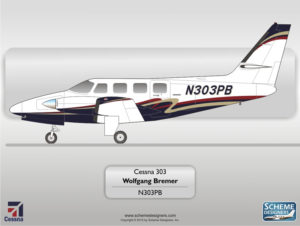 Cessna 303 N303PB by Scheme Designers