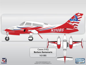 Cessna 310Q C-FKWE by Scheme Designers