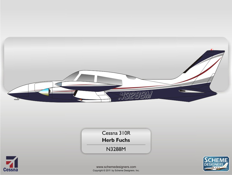Cessna 310R N3288M by Scheme Designers
