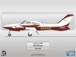 Cessna 310R N654DE by Scheme Designers