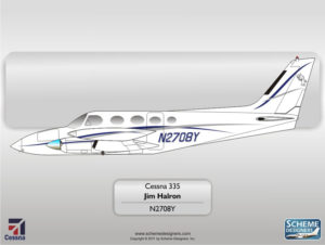 Cessna 335 N2708Y by Scheme Designers