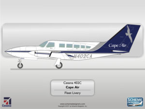 Cessna 402C Cape Air by Scheme Designers