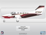 Cessna 414 N730AF by Scheme Designers