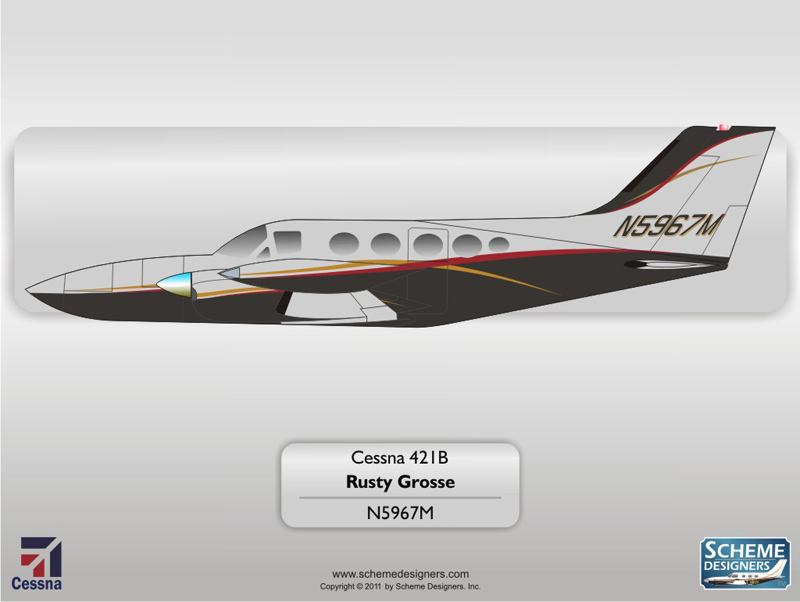 Cessna 421B N5967M by Scheme Designers