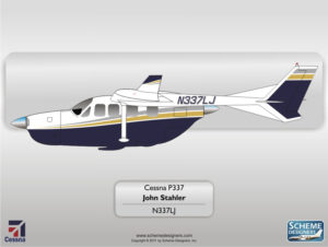 Cessna P337 N337LJ by Scheme Designers