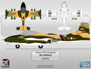 Cessna A37A Dragonfly N370ML by Scheme Designers