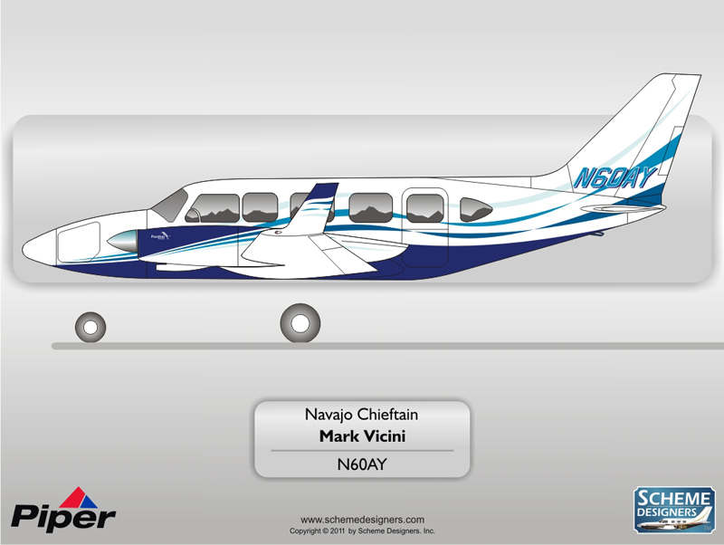 Piper Chieftain N60AY by Scheme Designers