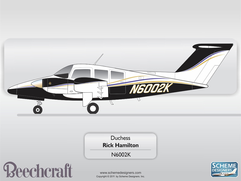 Beechcraft Duchess N6002K by Scheme Designers