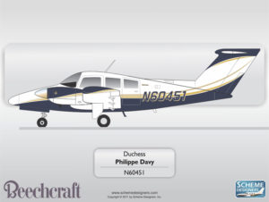 Beechcraft Duchess N60451 by Scheme Designers