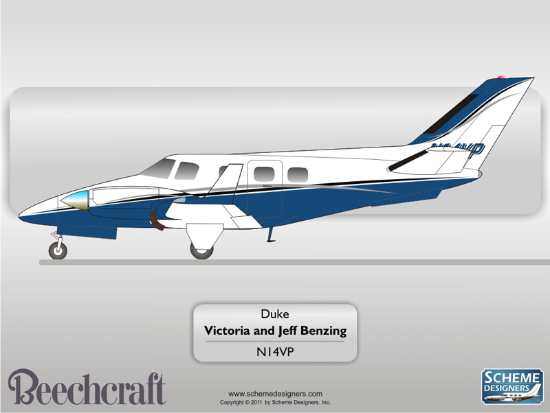 Beechcraft Duke N14VP by Scheme Designers