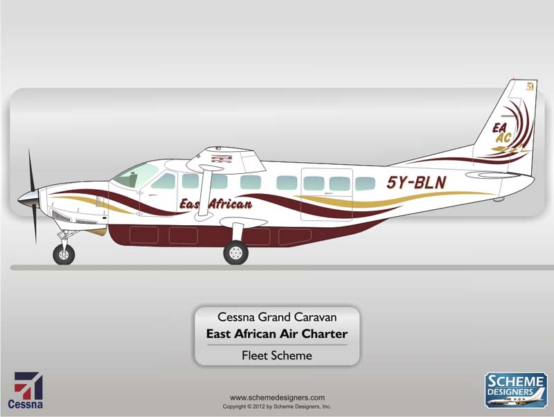 East African Air Charter C208 Grand Caravan 5Y-BLN