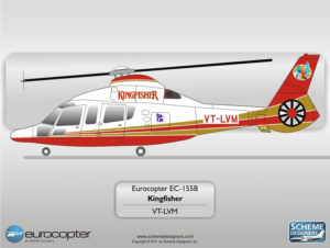 Eurocopter EC-155B VT-LVM by Scheme Designers