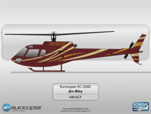 Eurocopter EC-350D N816CF by Scheme Designers