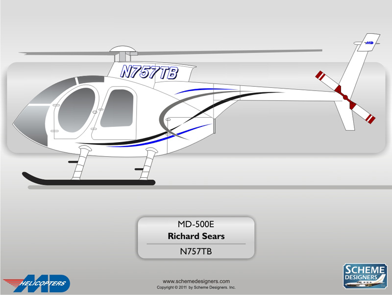 MD 500E N757TB by Scheme Designers