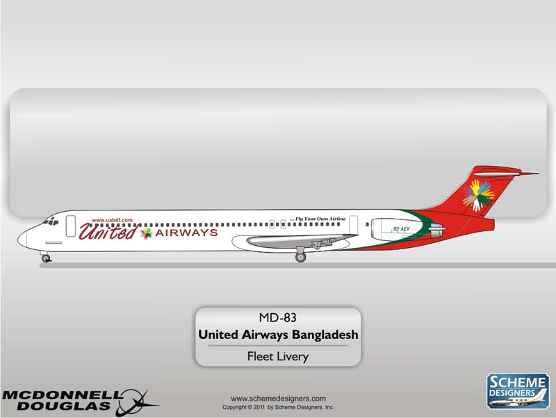 MD-83 United Airways Bangladesh