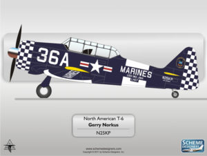 Warbirds North American T-6 N25KP by Scheme Designers