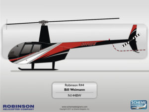 Robinson R44 N144BW by Scheme Designers
