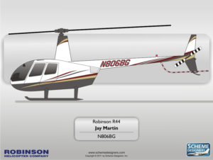 Robinson R44 N806BG by Scheme Designers