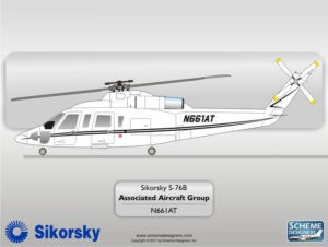 Sikorsky S-76B N661AT by Scheme Designers