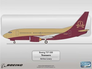 Trans Aero B737-500 - Scheme Designers 201-569-7785