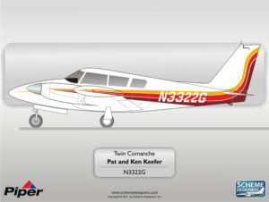 Piper Twin Comanche N3322G by Scheme Designers