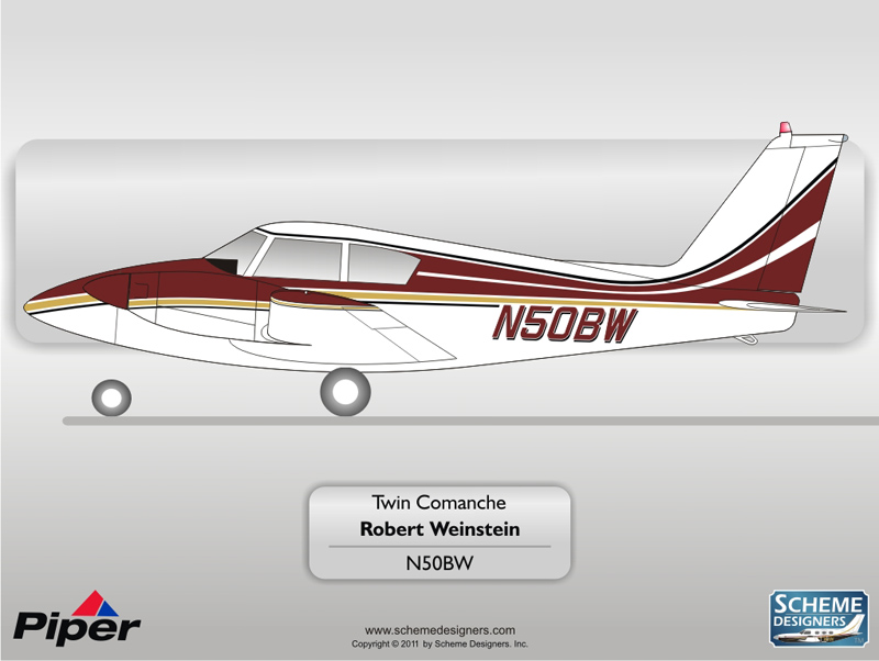 Piper Twin Comanche N50BW by Scheme Designers
