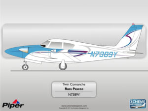 Piper Twin Comanche N7389Y by Scheme Designers
