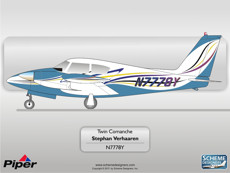 Piper Twin Comanche N7778Y by Scheme Designers