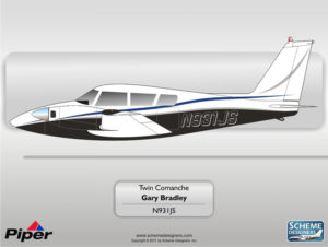 Piper Twin Comanche N931JS by Scheme Designers